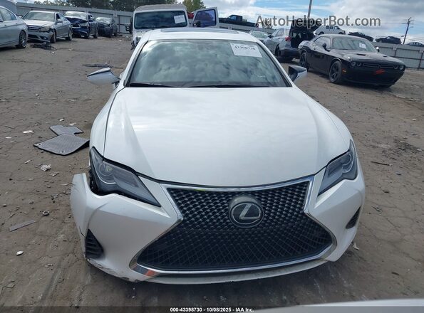 JTHHA5BC2K5010263 2019 LEXUS RC 300 White Widok zestawu wskaźników