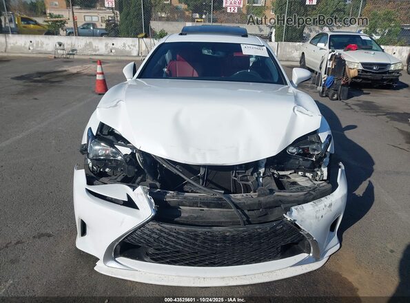 JTHHA5BC6H5005155 2017 LEXUS RC 200T White ხელსაწყოთა პანელის ხედი