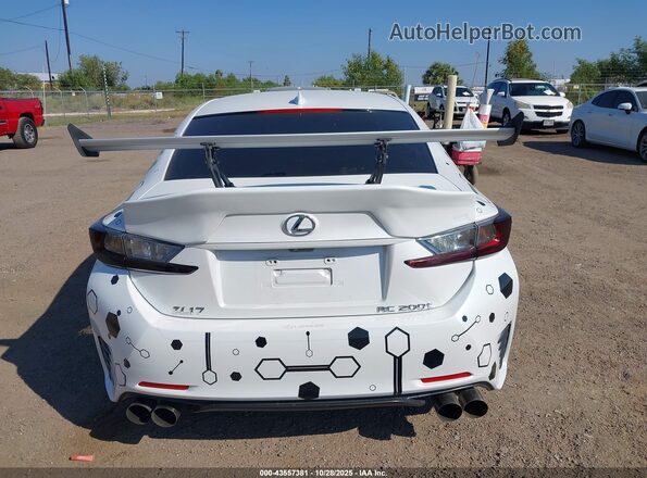 JTHHA5BC9H5004839 2017 LEXUS RC 200T White 