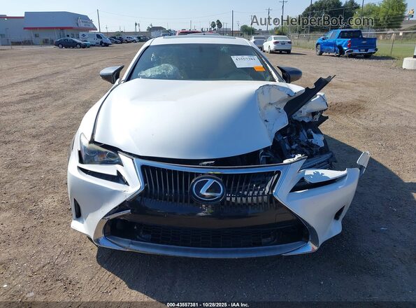 JTHHA5BC9H5004839 2017 LEXUS RC 200T White Вид панелі приладів