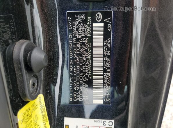 JTHHA5BCXH5007104 2017 LEXUS RC Black 
