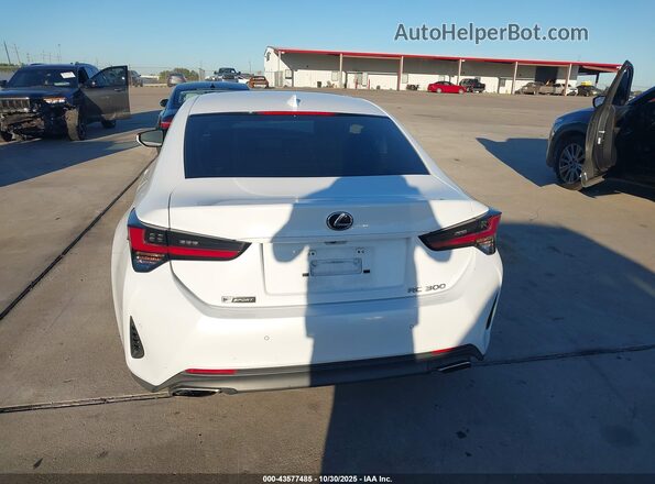 JTHHA5BCXK5009720 2019 LEXUS RC 300 White 
