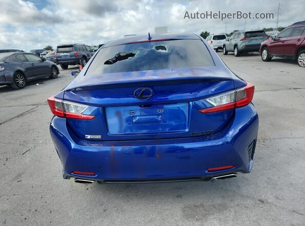 JTHHE5BC9H5016350 2017 LEXUS RC Blue Widok z tyłu