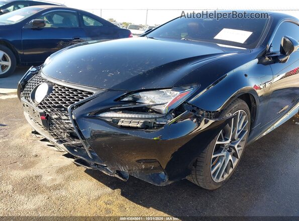 JTHHZ5BC2J5018452 2018 LEXUS RC 350 Black Front view