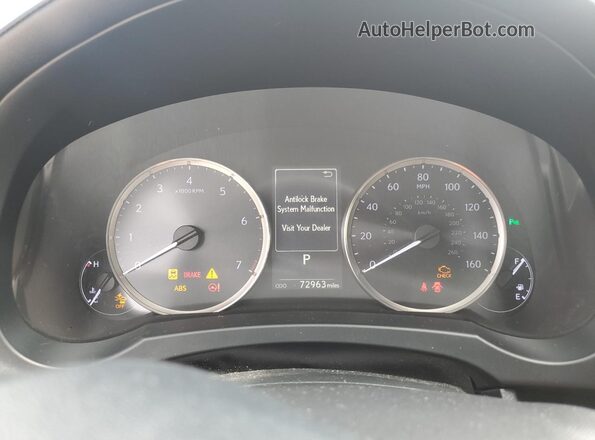 JTHHZ5BC3K5019711 2019 LEXUS RC Silver Vista del cuadro de instrumentos