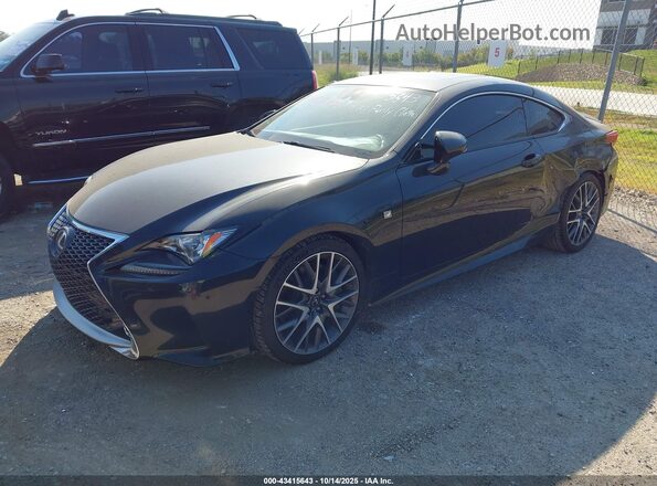 JTHHZ5BC7J5018107 2018 LEXUS RC 350 Black Vista tres cuartos delantera izquierda