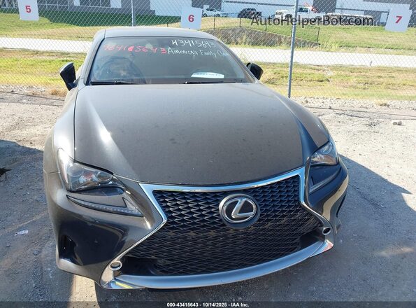 JTHHZ5BC7J5018107 2018 LEXUS RC 350 Black Vista del cuadro de instrumentos