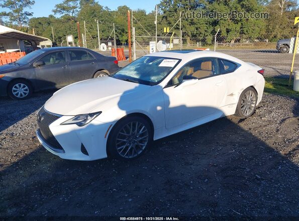 JTHHZ5BC9K5021222 2019 LEXUS RC 350 White Vista tres cuartos delantera izquierda