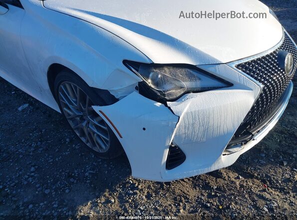 JTHHZ5BC9K5021222 2019 LEXUS RC 350 White Vista frontal