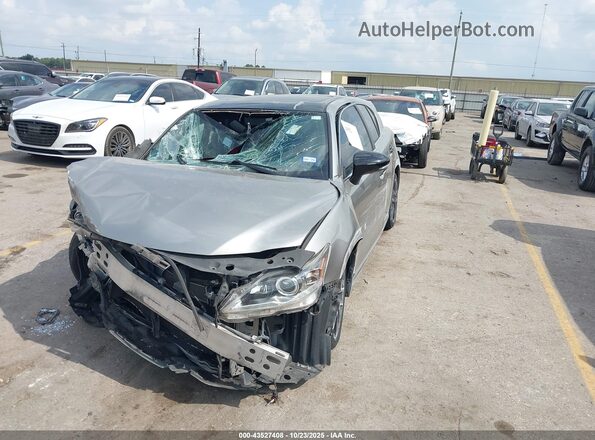 JTHKD5BH9G2269799 2016 LEXUS CT 200H Gray წინა მარცხენა ხედი სამი მეოთხედიდან