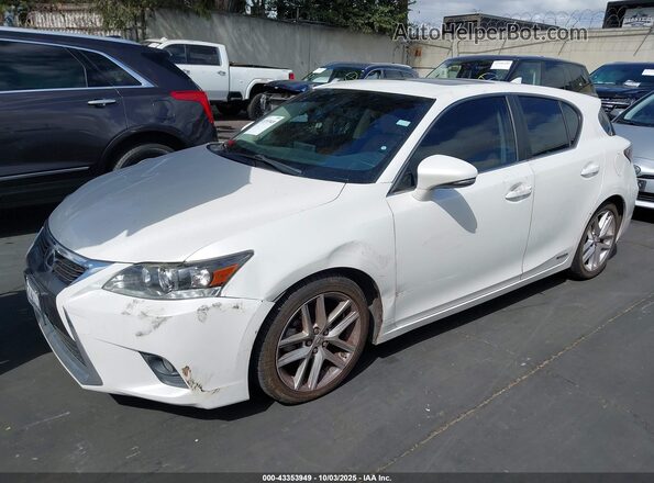 JTHKD5BHXH2287830 2017 LEXUS CT 200H White 