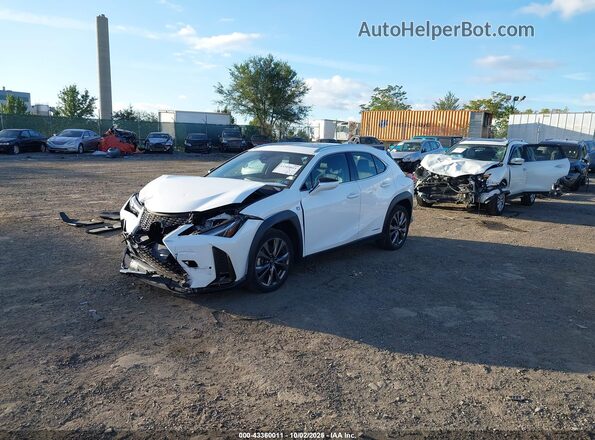 JTHR9JBH0L2022111 2020 LEXUS UX 250H White Առջևի ձախ երեք քառորդ տեսարան