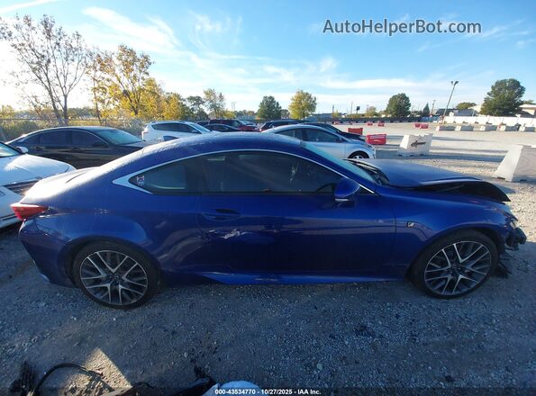 JTHSE5BC5G5006922 2016 LEXUS RC 350 Blue Rear interior view
