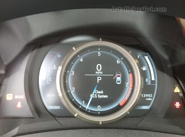 JTHSE5BC9H5007606 2017 LEXUS RC White Սարքավորումների վահանակի տեսք