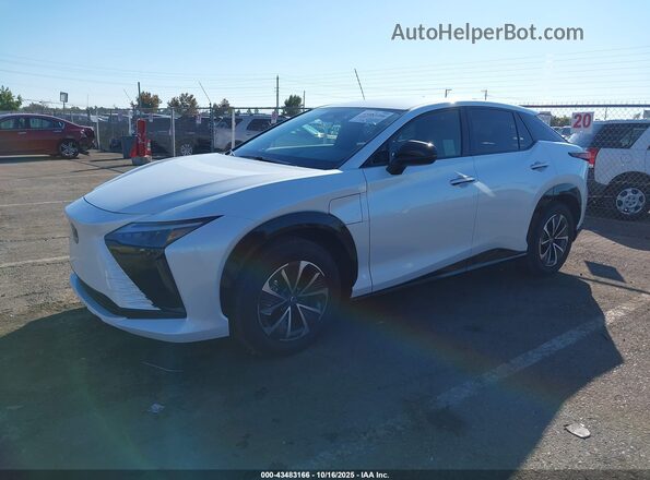 JTJABABB6SA009637 2025 LEXUS RZ 300E White წინა მარცხენა ხედი სამი მეოთხედიდან
