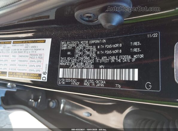 JTJAM7BX0P5348080 2023 LEXUS GX 460 Black Engine compartment view