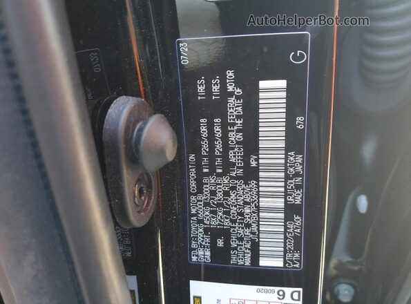 JTJAM7BX7P5369699 2023 LEXUS GX Black Vista interior de 360 grados