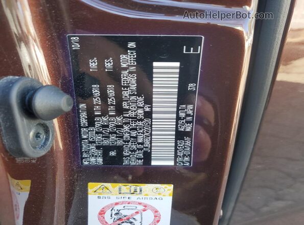 JTJBARBZ7K2201520 2019 LEXUS NX Коричневый Вид подкапотного пространства