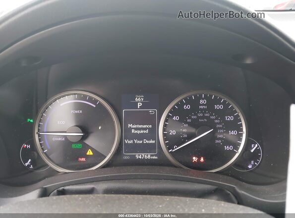 JTJBJRBZ5G2030595 2016 LEXUS NX 300H White Вид задніх сидінь