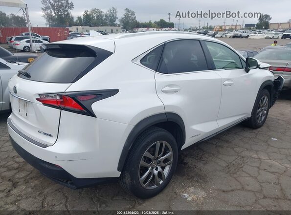 JTJBJRBZ5G2030595 2016 LEXUS NX 300H White Задня права чверть