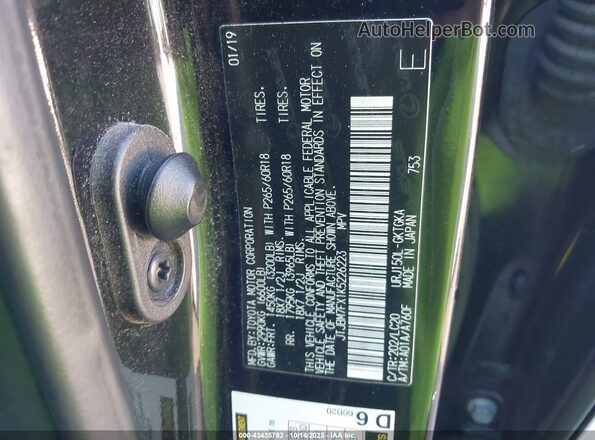 JTJBM7FX1K5226223 2019 LEXUS GX 460 Black 