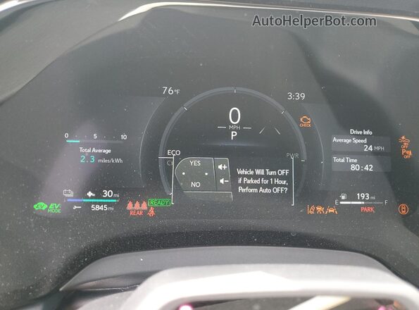 JTJCJMGA5S2026419 2025 LEXUS RX Gray Instrument cluster view