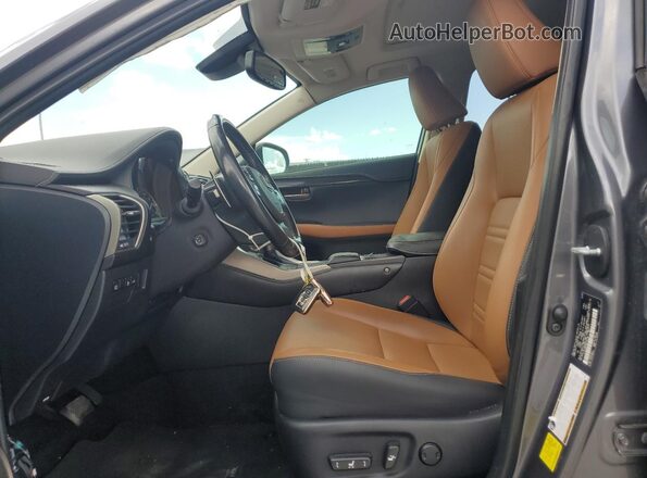 JTJDARBZ5M2185135 2021 LEXUS NX Gray Вид салону спереду