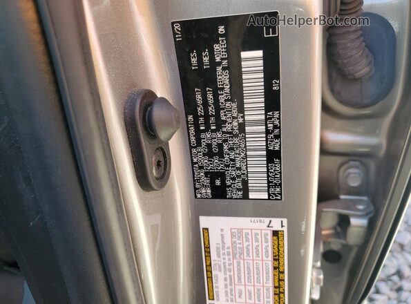 JTJDARDZ7M2246515 2021 LEXUS NX Gray VIN կոդի պիտակի տեսք