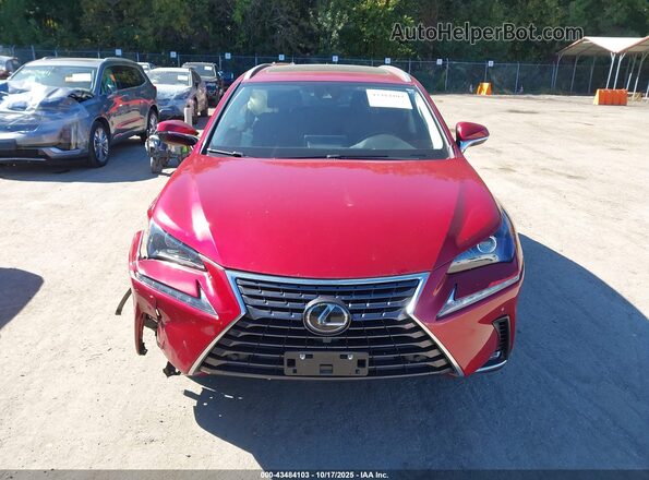 JTJDARDZ7M5028296 2021 LEXUS NX 300 Red Vista del cuadro de instrumentos