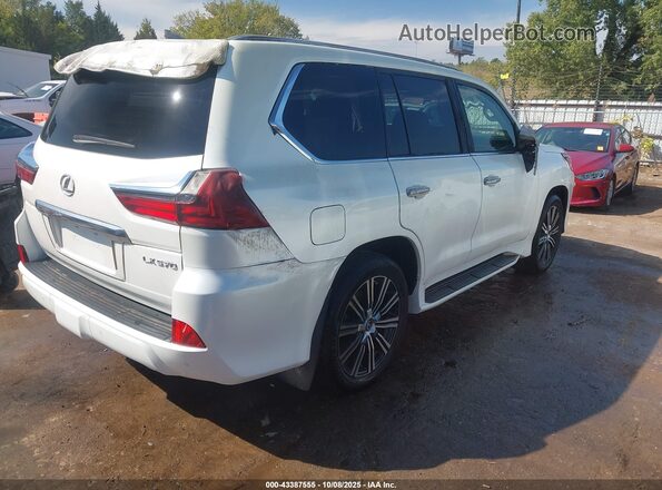 JTJDY7AX8M4333279 2021 LEXUS LX 570 White Հետևի աջ