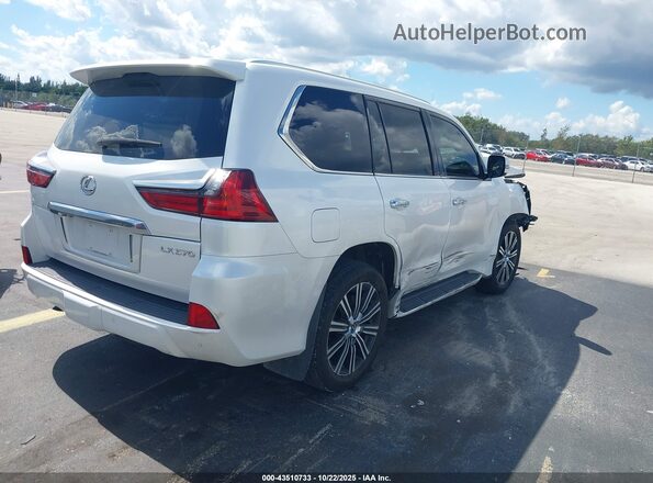 JTJDY7AX8M4335663 2021 LEXUS LX 570 White Հետևի աջ