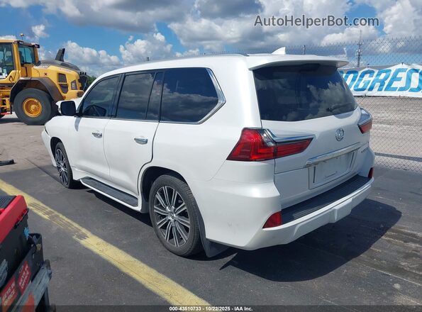 JTJDY7AX8M4335663 2021 LEXUS LX 570 White Հետևի ձախ