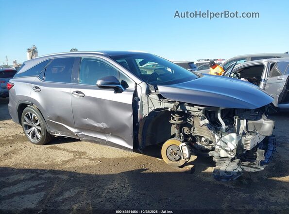 JTJDZKCA9K2016113 2019 LEXUS RX 350L Gray Widok wnętrza 360 stopni