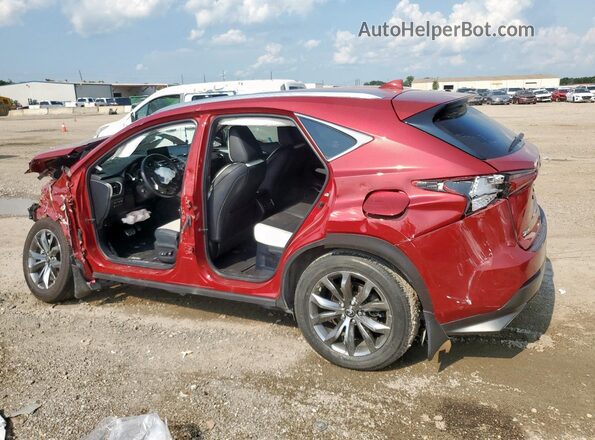 JTJSARBZ1M2203346 2021 LEXUS NX Red Հետևի ձախ