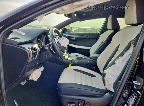 JTJSARBZ9M2195318 2021 LEXUS NX Black Widok wnętrza z przodu