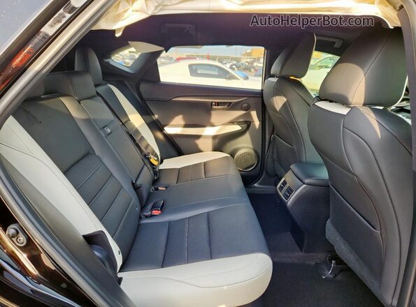 JTJSARBZ9M2195318 2021 LEXUS NX Black Widok wnętrza z tyłu