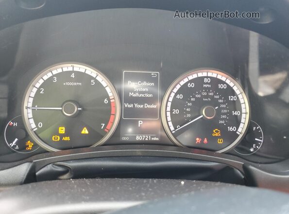 JTJSARDZ1M2246159 2021 LEXUS NX Silver Widok zestawu wskaźników