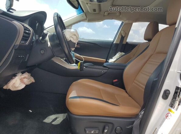 JTJYARBZ3G2033487 2016 LEXUS NX White Вид салону спереду