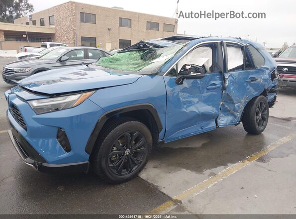 JTM16RFV3PD544697 2023 TOYOTA RAV4 HYBRID Blue წინა მარცხენა ხედი სამი მეოთხედიდან
