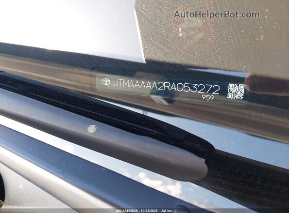 JTMAAAAA2RA053272 2024 TOYOTA LE Silver Вид підкапотного простору