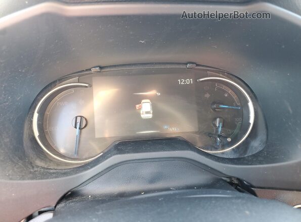JTMAB3FVXSD257004 2025 TOYOTA RAV4 White Widok zestawu wskaźników