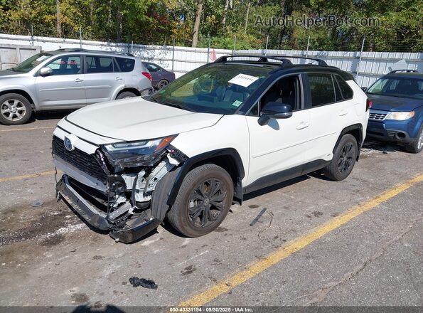 JTME6RFV1ND534619 2022 TOYOTA RAV4 HYBRID White Передня ліва чверть