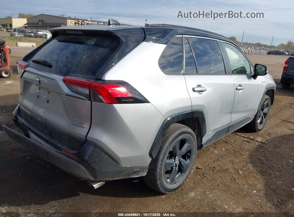 JTMEWRFV2KJ024423 2019 TOYOTA RAV4 HYBRID Silver Rear right