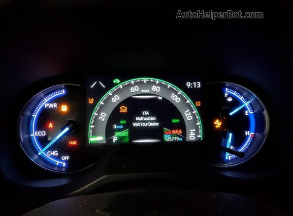 JTMEWRFV5LD545409 2020 TOYOTA RAV4 Blue Vista del cuadro de instrumentos