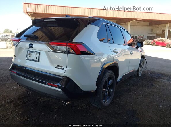 JTMEWRFV8KJ019310 2019 TOYOTA RAV4 HYBRID White Задня права чверть