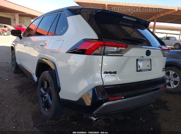 JTMEWRFV8KJ019310 2019 TOYOTA RAV4 HYBRID White Задня ліва чверть