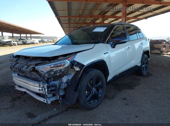 JTMEWRFV8KJ019310 2019 TOYOTA RAV4 HYBRID White Передня ліва чверть