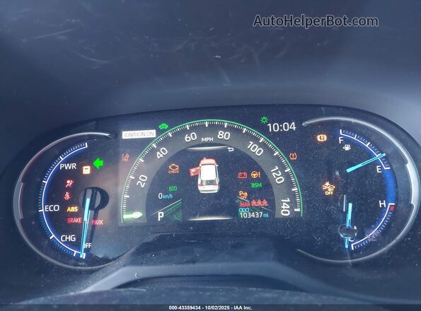 JTMEWRFV8KJ019310 2019 TOYOTA RAV4 HYBRID White Вид задніх сидінь