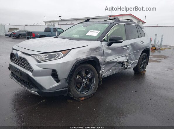 JTMEWRFV9KD512069 2019 TOYOTA RAV4 HYBRID Gray Vista tres cuartos delantera izquierda