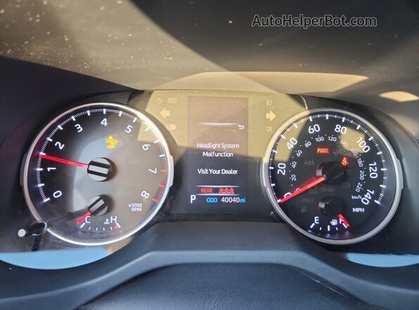 JTMF1RFV7LD053743 2020 TOYOTA LE Red ხელსაწყოთა პანელის ხედი